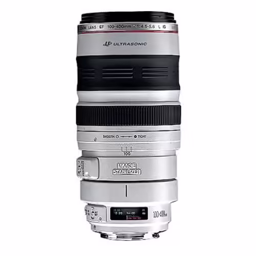 Objectif Canon EF - Fonction Zoom - 100 mm - 400 mm - f/4.5-5.6 L IS USM - Canon EF - pour EOS 1000, 1D, 50, 500, 5D, 7D, Kiss F, Kiss X2, Kiss X3, Rebel T1i, Rebel XS, Rebel XSi