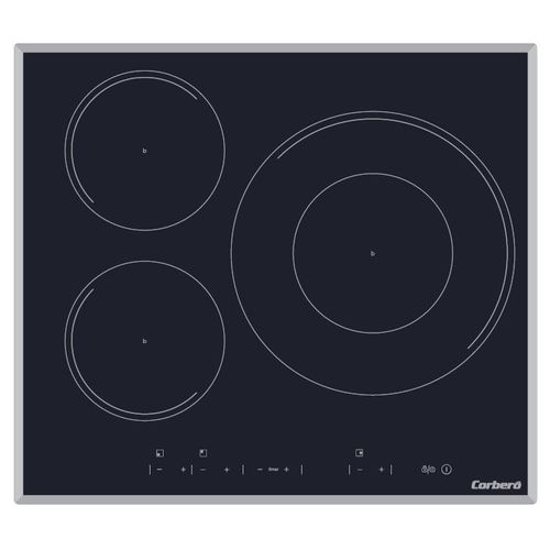 Corbero CCIM3FBS324 plaque Noir Intégré 60 cm Plaque avec zone à induction 3 zone(s)