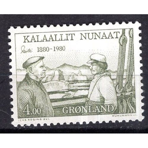 Groenland 1980 Ejnar Mikkelsen Inspecteur Yvert N° 113 Neuf**