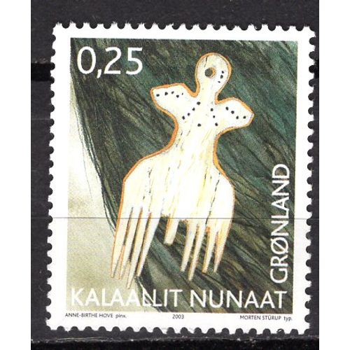 Groenland 2003 Patrimoine Culturel Un Peigne Yvert N° 377 Neuf**