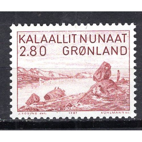 Groenland 1987 Hommage Au Peintre Peter Rosing Yvert N° 160 Neuf**