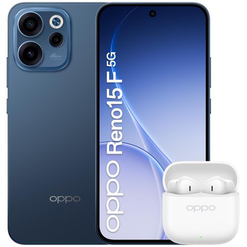 OPPO Reno15 F 5G Twilight Black Box 6.57" Double SIM Android 16.0 USB Type-C 8 Go 256 Go 6500 mAh Noir