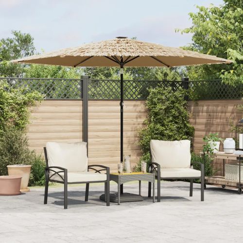 Prolenta Premium - Parasol De Jardin Avec Mât En Acier Marron 288x288x225 Cm