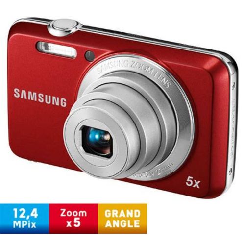 Samsung Référence fabricant EC-ES80ZZBPBE1 Appareil-photo Compact numérique Résolution capteur : 12.2MP 12.2 Mégapixels Modèle : Samsung ES80 Rouge