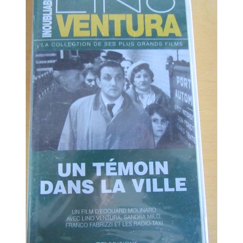 Cassette Vhs Un Témoin Dans La Ville Avec Lino Ventura