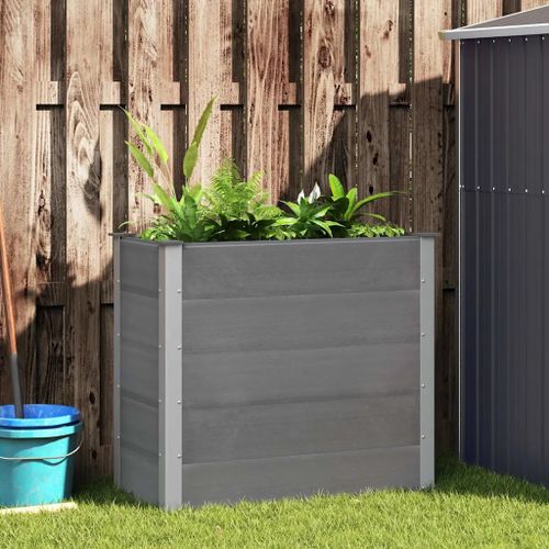Prolenta Premium - Lit Surélevé De Jardin Wpc 100x50x91 Cm Gris