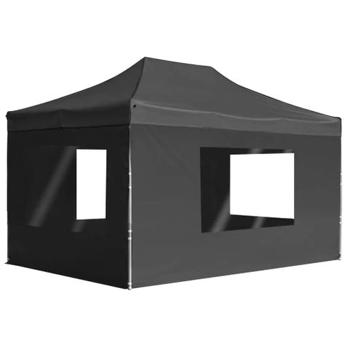 Prolenta Premium - Tente De Réception Pliable À Parois Aluminium 4,5x3m Anthracite