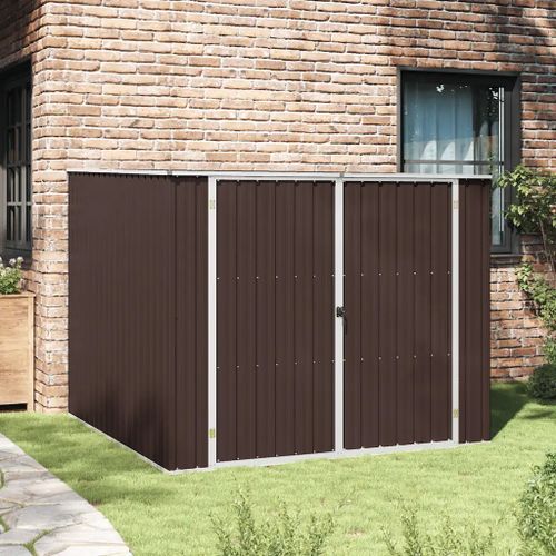Prolenta Premium - Abri De Jardin Marrron 195x198x159 Cm Acier Galvanisé