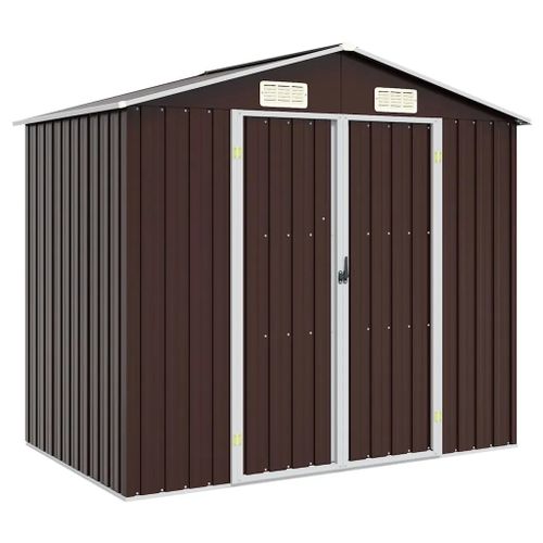 Prolenta Premium - Abri De Jardin Marron 205x129x183 Cm Acier Galvanisé