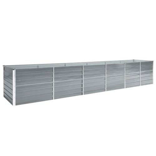 Prolenta Premium - Lit Surélevé De Jardin Acier Galvanisé 480x80x77 Cm Gris