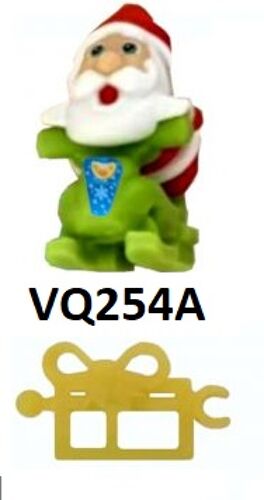Figurine Kinder (2025) - Série: Noël 2025 - Père Noël Sur Une Motoneige Verte ( Vq254a / Vq-254a ) Avec Bpz