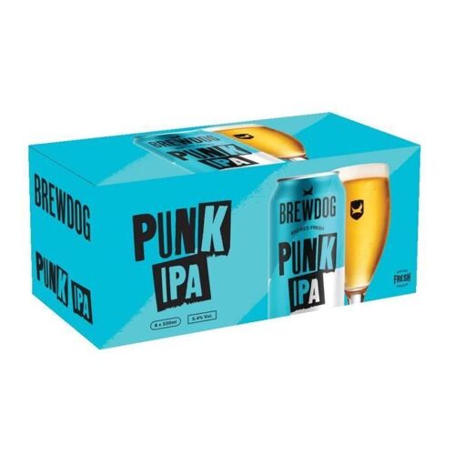 Bière Brewdog Punk Ipa 8 X 33 Cl 5,4% Vol Pack Canettes