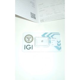 Diamant Blanc Naturel Certifié 0.15 Carats Clarté Sl1 Igi I.G.I Avec Sa Certification. International Gémological Institute Diamond Report Excellent