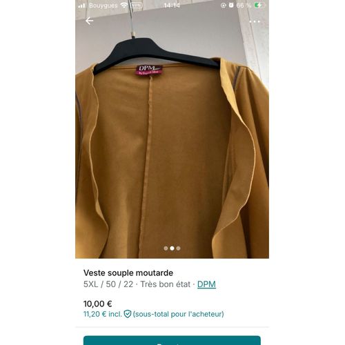 Veste Souple Moutarde 