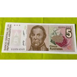 Billet Argentine 5 Australes