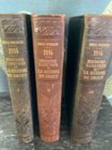 Livre Ancien Ensemble De 3 Volumes  Émile Hinzelin – 1914 : Histoire Illustrée De La Guerre Du Droit