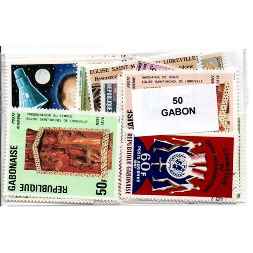 Lot 50 Timbres Du Gabon