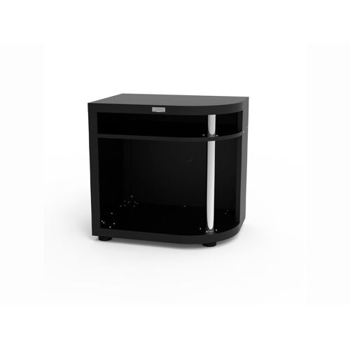Meuble Cuisson Arrondi Droite, 80x55 Cm Noir