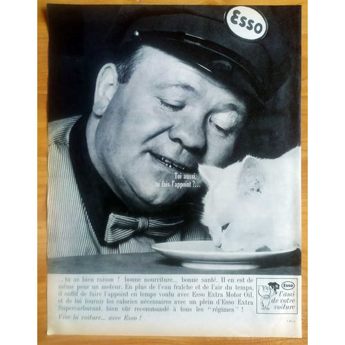 Publicité Papier - Essence, Carburant, Huile Esso De 1964