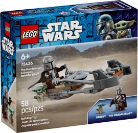 LEGO Star Wars - Le speeder bike du Mandalorien et Grogu - 75436