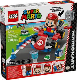 LEGO Super Mario - Mario Kart - LEGO Mario interactif et kart standard - 72043