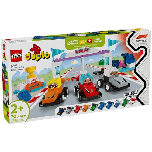 LEGO DUPLO - Voitures de course et pilotes d'une écurie de F1 - 10445