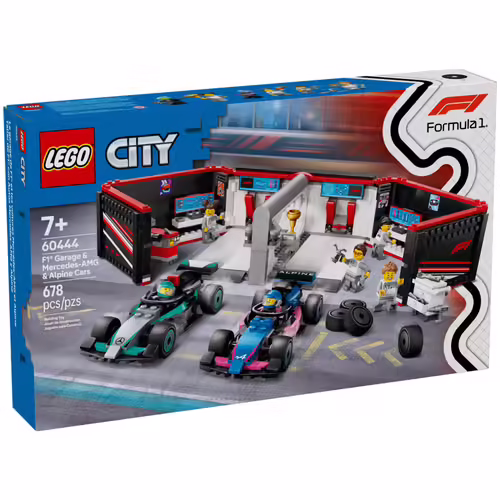 LEGO City - Garage de F1 et voitures Mercedes-AMG et Alpine - 60444