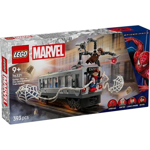 LEGO Marvel - La scène du train de Spider-Man et Docteur Octopus - 76321