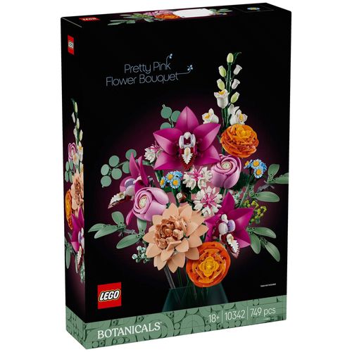 LEGO Botanicals - LEGO Icons - Le joli bouquet de fleurs roses - 10342