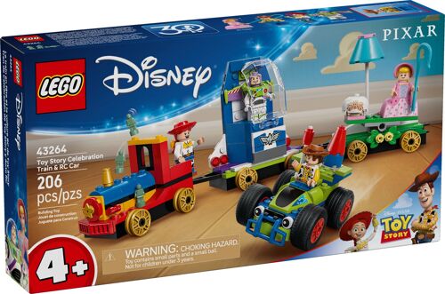 LEGO Disney - Le Train en fête et voiture RC Toy Story - 43264