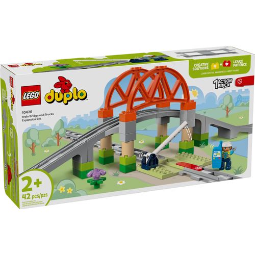 LEGO DUPLO - Set d'extension : Les rails et le pont du train - 10426