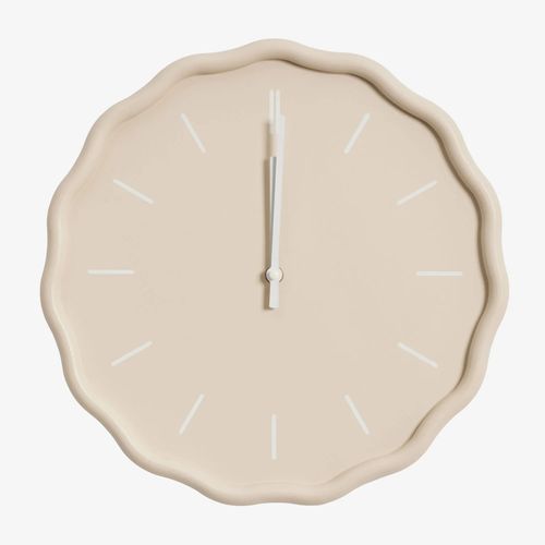 Horloge murale en MDF Ø35 cm Tovarx Beige Crème