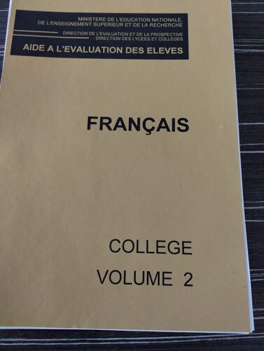 Aide À L'Évaluation Des Élèves Français Collège Volume 2