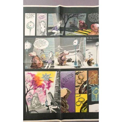 Hislaire Bidouille Et Violette Poster Spirou 2287 De 1980 50 X 80 Cm Environ Bernard Hislaire Dit Yslaire