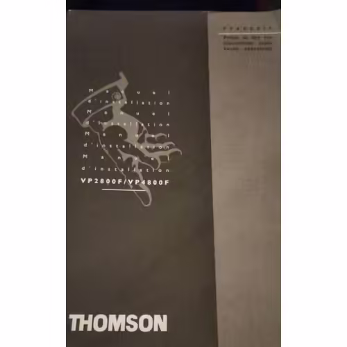 Manuel d utilisation du magnetoscope Thomson VP2800F et VP4800F magnétoscope VHS installation notice du lecteur enregistreur de cassettes VHS vidéo vidéocassettes 2 guides pour une bonne utilisation