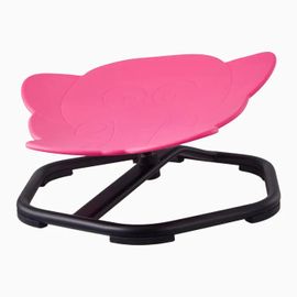 Chaise Pivotante Pour Enfants-Duoku-Avec Capacité De 100 Kg-Siège Rotatif Sensoriel À Motif Éléphant-Doté D'une Base Antidérapante