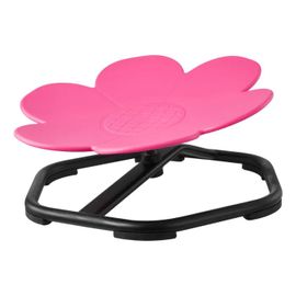 Chaise Pivotante Pour Enfants-Duoku-Avec Capacité De 100 Kg, Siège Rotatif Au Design Pétale, Base Antidérapante, Couleur Rose