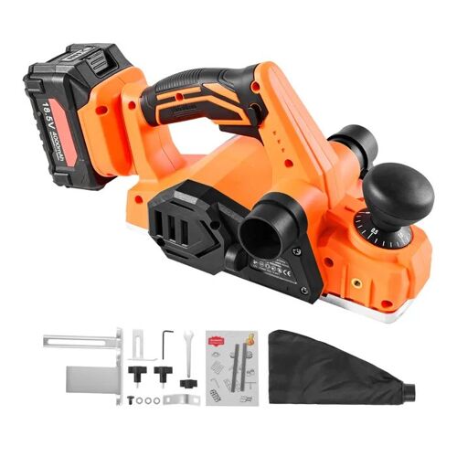 Rabot Electrique sans Fil-Duoku-avec Largeur de Coupe de 82 mm-Moteur sans Balais 18,5 V-Batterie Lithium 4 Ah-15000 tr/min