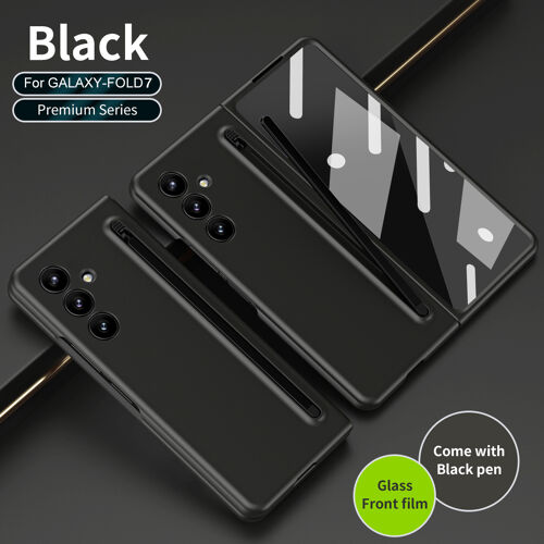 Coque pour Samsung Galaxy Z Fold 7 Flex Pure Fold Series（with pen and with glass front film）- Noir