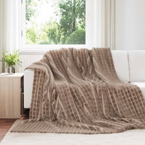 Vidaxl Couvertures À Jeter 6 Pcs Camel 240 X 220 Cm Toison