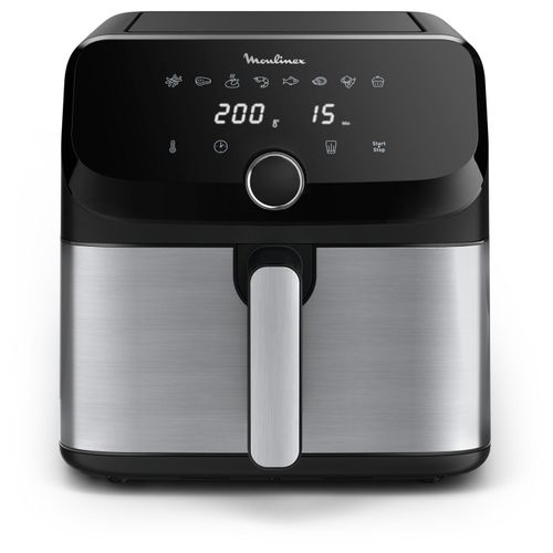 Moulinex Easy Fry Mega EZ855D20 friteuse Unique 7,5 L Autonome Friteuse d'air chaud Noir et Acier inoxydable