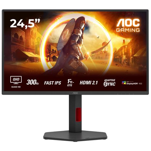 Ecran PC AOC G4 Q25G4SR 24.5" 2560 x 1440 Quad HD LED Noir et Rouge