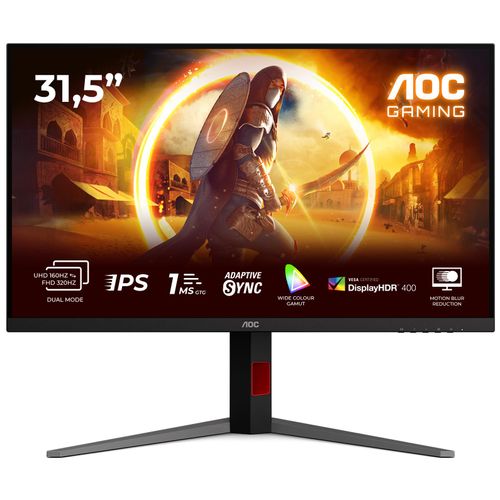Ecran PC AOC G4 U32G4U 31.5" 3840 x 2160 4K Ultra HD Noir et Rouge