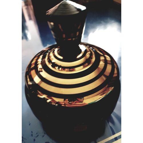 Boîte Pot De Rangement Pour Cotons, Bonbons Etc¿ En Cristal De Bohème Artisanal
