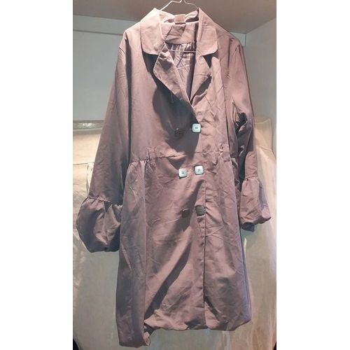 Manteau Gris Mi Saison Taille 46/48 3 Suisses Longueur 96 Cm