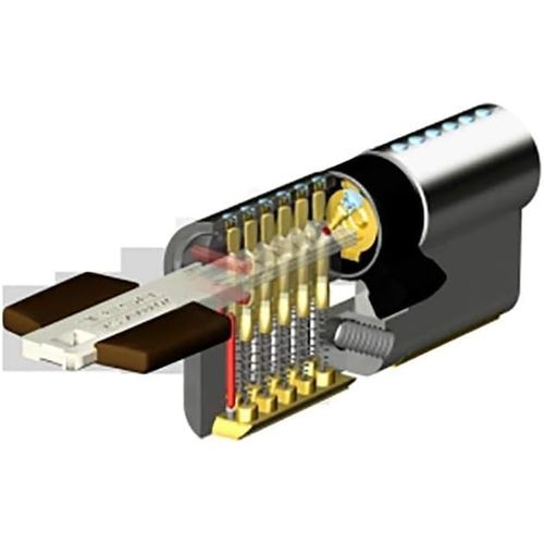 Cylindre De Haute Sécurité Tesa Assa Abloy Tk153535l, 35 X 35 Mm, Laiton