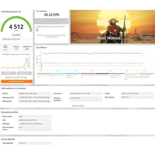 Carte graphique GIGABYTE RTX 3080 AORUS MASTER LHR