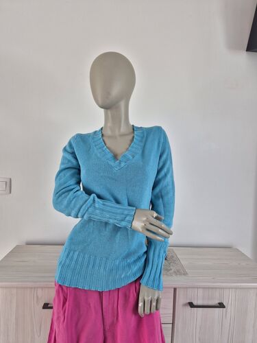 1 Pull Bleu Turquoise Bon Prix Taille 40 Très Bon État
