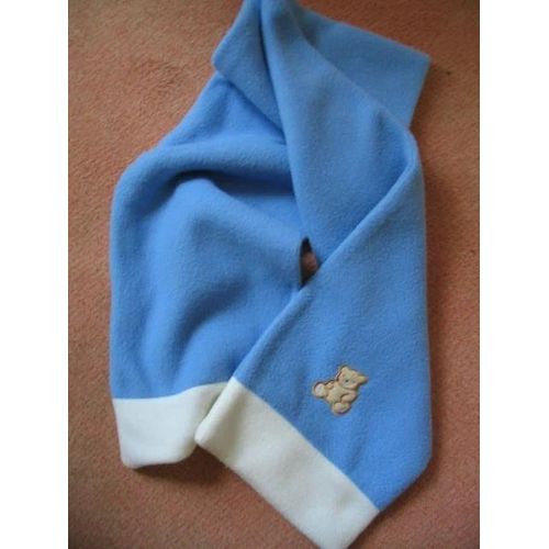 Echarpe Bleue En Polaire Avec Nounours Damart Neuve