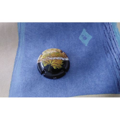 Capsule De Champagne Feuille Avec Bulles